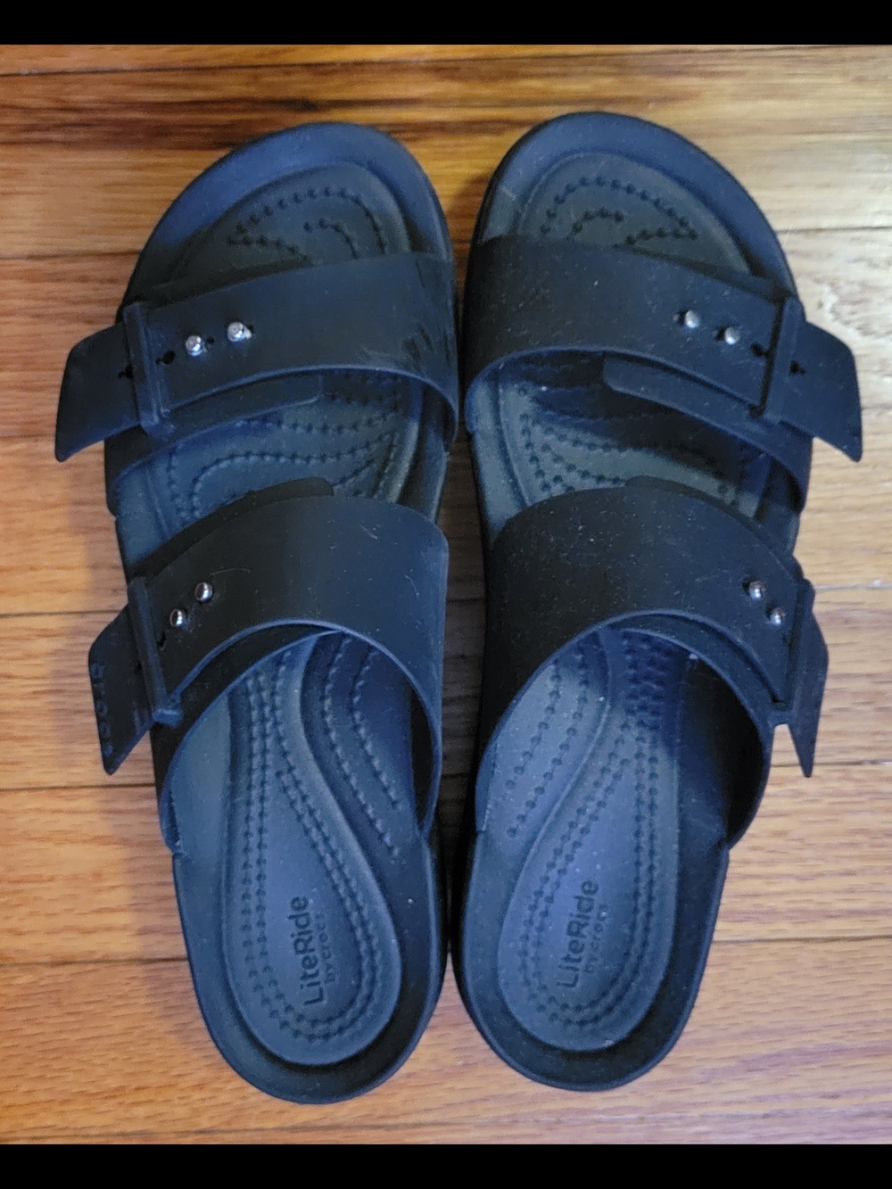CROCS Black Slide Sandals - Women's Size 8
